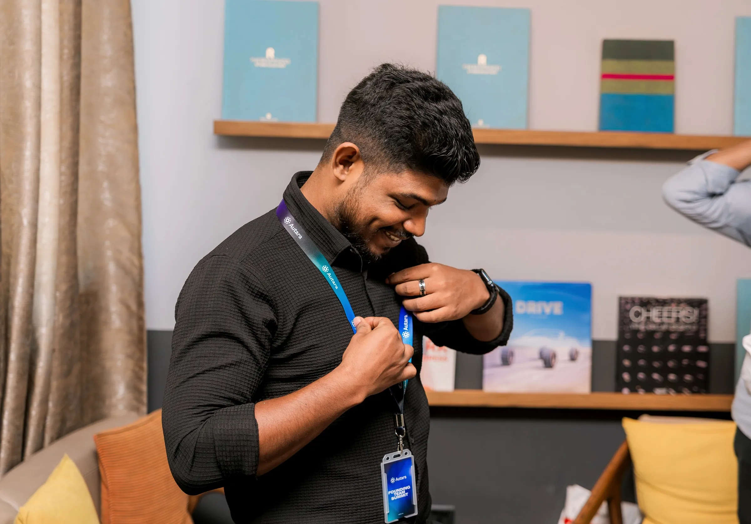 Ravindu Fernando smiling