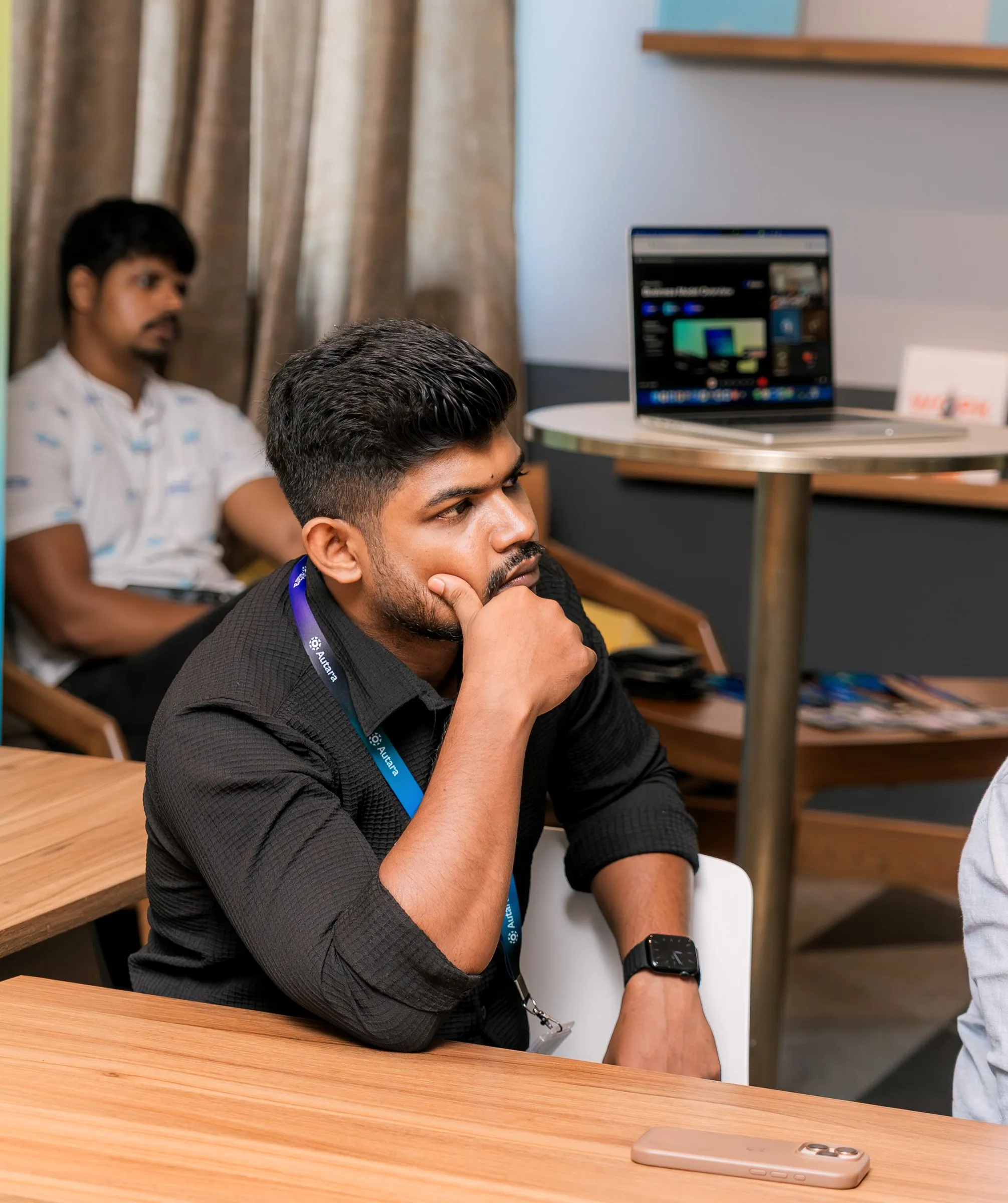 Ravindu Fernando thinking through a problem
