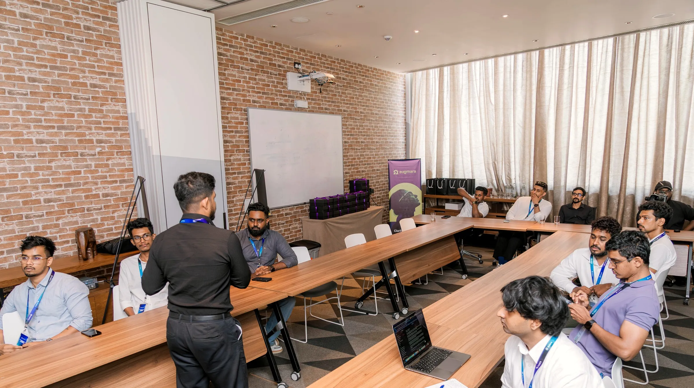 Participants at an application security workshop